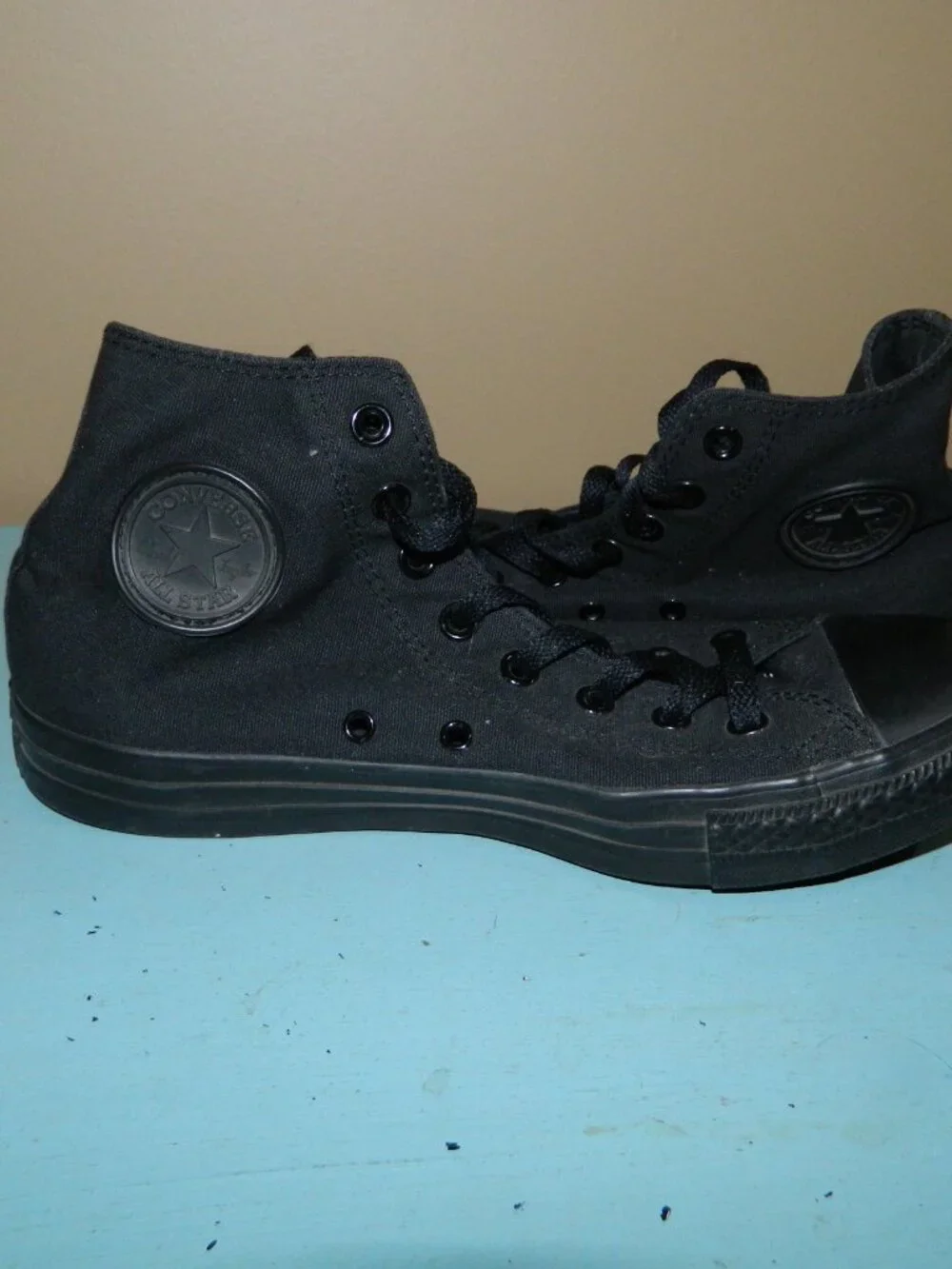 Converse Chuck Taylor All Star High-Top Sneaker Shoes Black Mens Sz 9